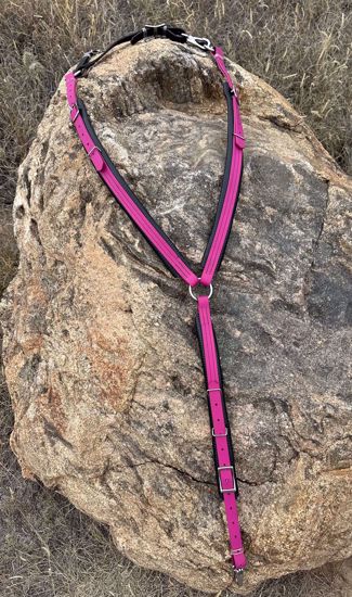 Picture of Padded Breast Collar, Horse Size, Color: Magenta  OUT OF STOCK