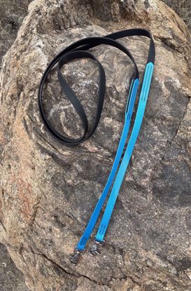 Picture of Loop Reins, Black & Turquoise