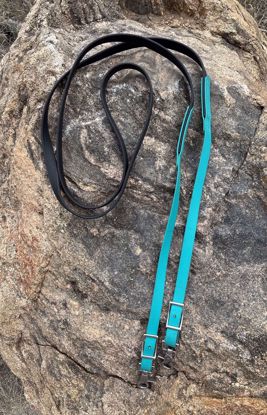 Picture of Loop Reins, Black & Teal OUT OF STOCK